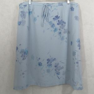 First Issue by Liz Claiborne sheer overlay skirt